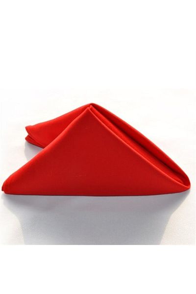 DORU CONCEPT Red Fabric Napkin Set of 4 40x40 Size
