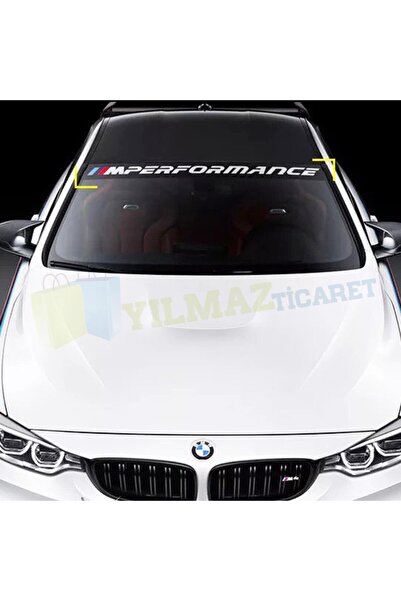 yılmazetic Bmw M Performance Logo Ön Cam Güneşlik Oto Sticker Etiket 1 Adet (...