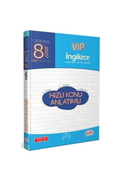 Editör Yayınevi Vip 8.sınıf Ingilizce Hızlı Konu Anlatımı