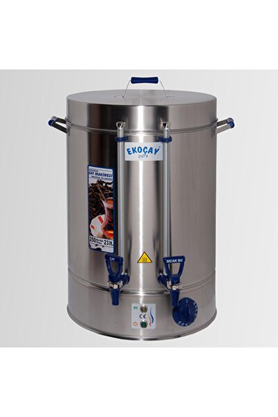 EKOÇAY Tuğra Elektrikli Semaver 250 Bardak 23 Litre Çay Makinesi Otomatı Çayc...