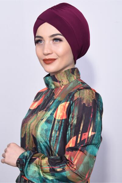 Nowa Scarf قبعة حمام السباحة بلوم مناسبة للاستخدام في البحر وحمام السباحة