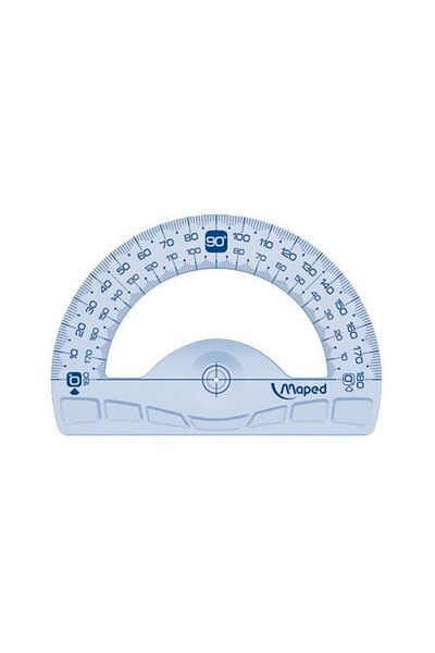 Maped Plastic Minkale 180 Degree Protractor 12 Cm242180