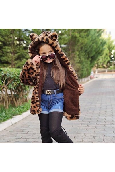 eliz kids Леопардово палто за момичета Леопардово палто за момичета