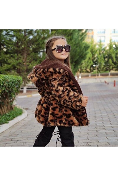 eliz kids Леопардово палто за момичета Леопардово палто за момичета