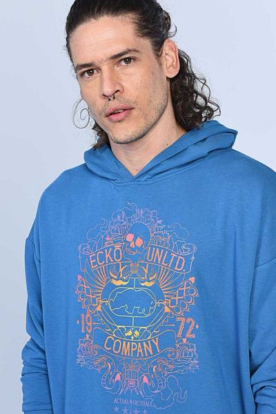 ECKO UNLTD Hanorac cu glugă pentru bărbați Gang Blue