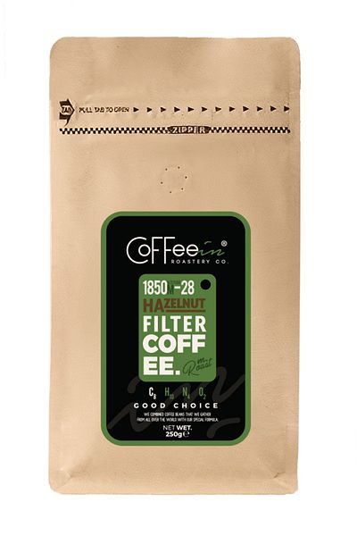 Coffeein Hazelnut Flavored Filter Coffee 250Gr