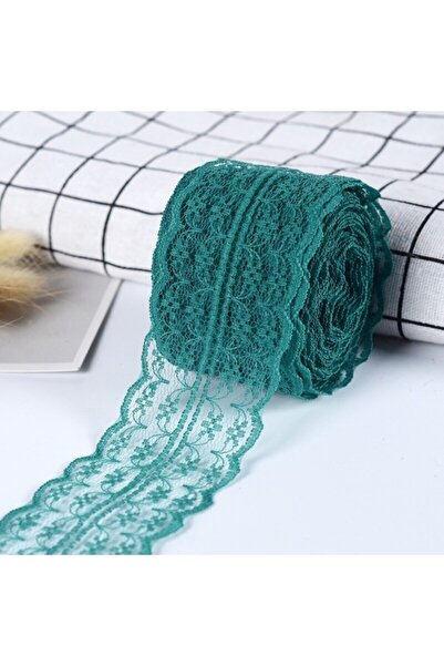 E Elmas Yeşil Dantel Kurdele (6cm-10m)