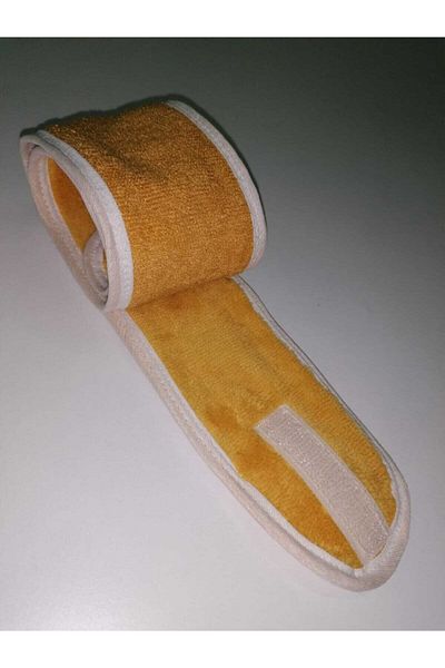 MEŞELİ TEKSTİL 2 Pieces Yellow Makeup Hair Band