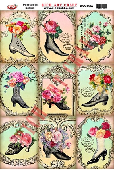 Rich Rich Dekupaj Kağıdı 9340