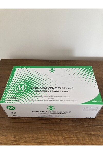 YveY BİYOSİDAL Haspet Vinil Muayene Eldiveni M Beden 100 Lü