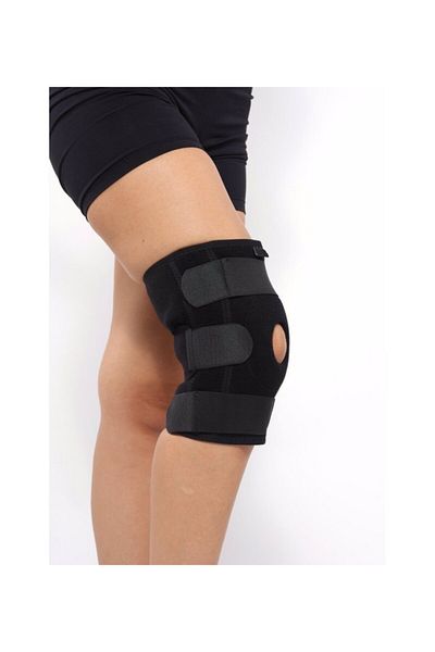 RAJ Patella Supported Knee Pads Size Free Right & Left Side Open Middle Adjustable Knee Pads - Rd-001