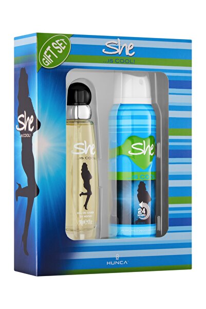 She Is Cool Kadın Parfüm Edt 50 Ml + 150 Ml Deodorant