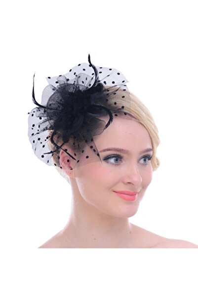 bba new trend Black New Year's Hat, Henna Night, Wedding Hat, Voile Veil, Bri...