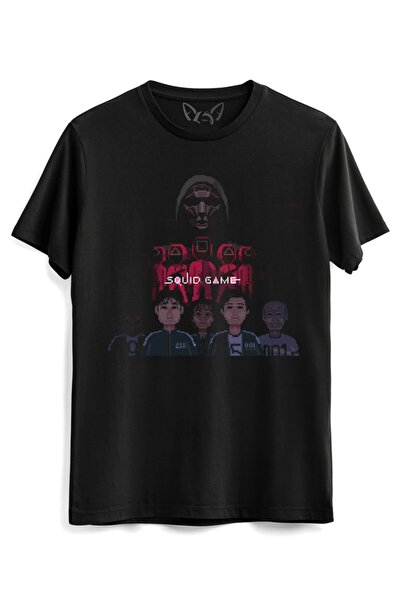 Alfa Tshirt لعبة الحبار تي شيرت أسود