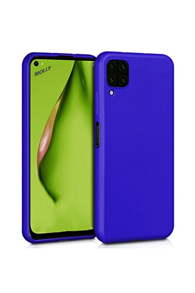 Molly Huawei P40 Lite Uyumlu Saks Mavisi Mat Silikon Kılıf