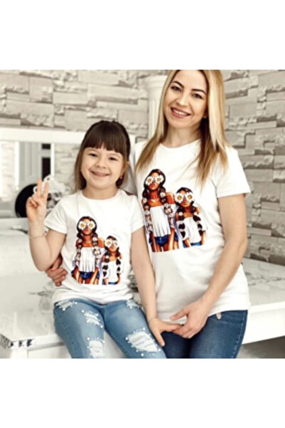 tunay moda Anne Kız Tişört (ADET FİYATI)