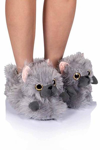 Twigy Kedi-3 Γυναικεία Παπούτσια Panduf Yy0307γκρι