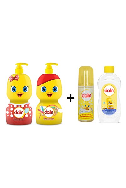 Dalin Süper 4'lü Set (şampuan, Kolonya, Bebek Yağı)