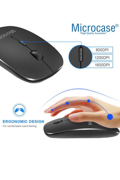 Microcase Ipad Pro 11 2021 Bluetooth Touchpad Klavye + Bluetooth Mouse + Standlı Kılıf - Bkk7