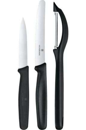 VICTORINOX Soyacak Soyma Ve Domates B ca Seti Siyah Fiyat Yorumlar Trendyol