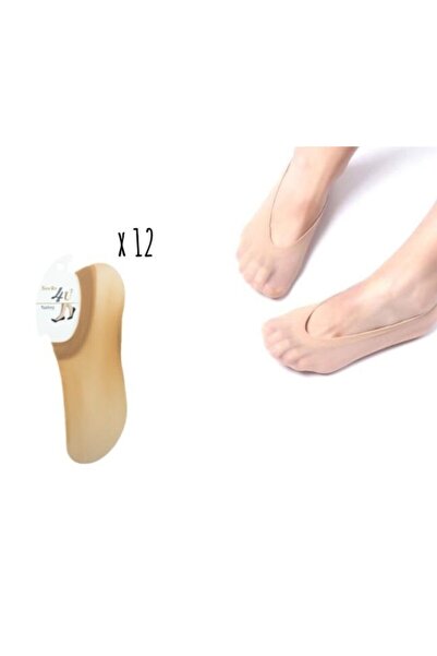 Bazz Plus 12 زوجًا من جوارب سوبا بابيت 57 باللون البيج للسيدات