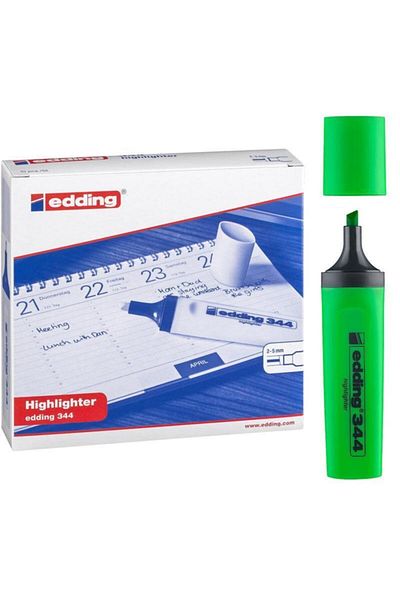 Edding Highlighter Highlighter Marker Green Box of 10