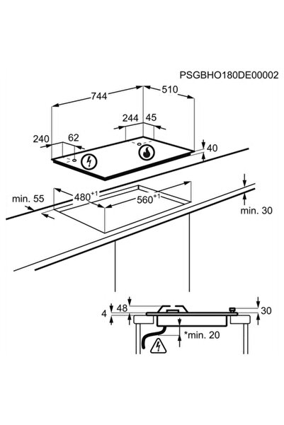 Electrolux Kgs7536sx Inox 5 Gözü Gazlı Ankastre Ocak
