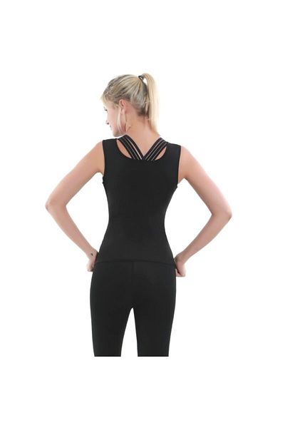 MultiFlexPro Neotex الحرارية القميص المرأة السوداء الحرارية العرق القميص النيوبرين التعرق اللياقة البدنية الرياضة القميص