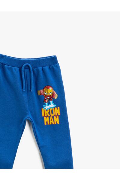 Koton Belden Bağlamalı Iron Man Baskılı Jogger Eşofman Altı Lisanslı