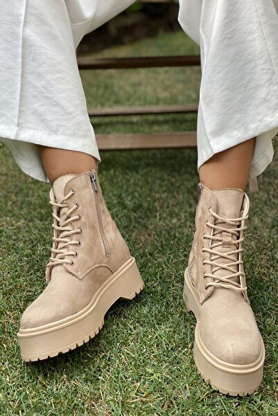 İnan Ayakkabı Kadın Siyah Bot & Postal Kalın Taban (taban 5 Cm )