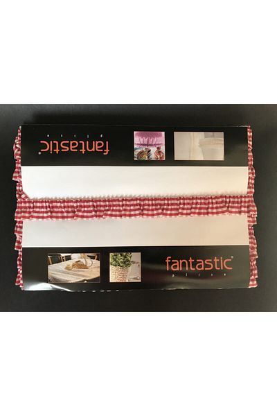 FANTASTIC KURDELE Plaid Elastic Ruffle Pleat Ribbon