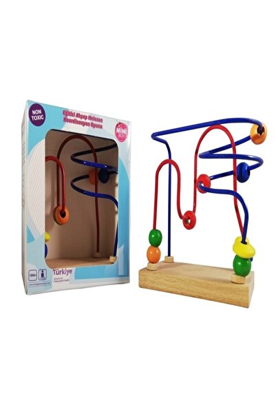 RoseRoi Wooden Wire Coordination Spiral Game Children's Educational Skill Game