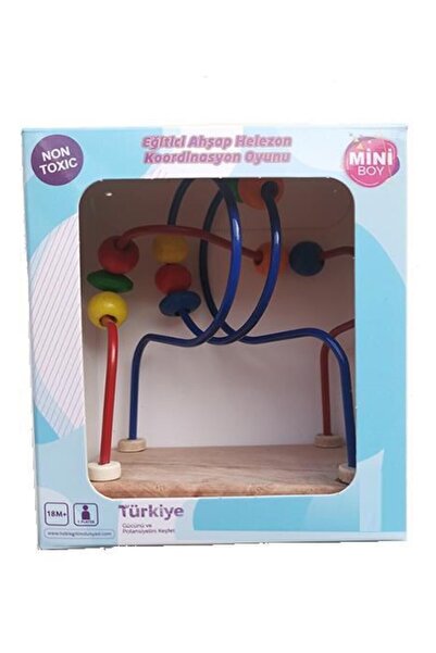 RoseRoi Wooden Wire Coordination Spiral Game Children's Educational Skill Game