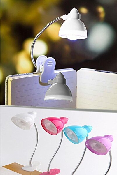 Evvano Tıkla Fırsatları Yakala Bendable Book Reading Led Light with Desktop Clip