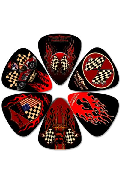 Perris Leathers PERRİS LP-VK6 VULTURE KULTURE GİTAR PENA SETİ 6 ADET