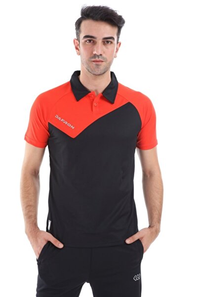 Dafron Unisex Siyah Space Kamp Polo Yaka T-shırt