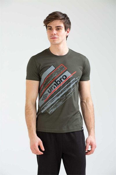 UMBRO Ανδρικό μπλουζάκι Χακί Basic