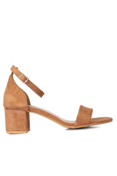 Fitbas Γυναικεία σανδάλια με τακούνι από καστόρι σε μεγάλο & μικρό μέγεθος