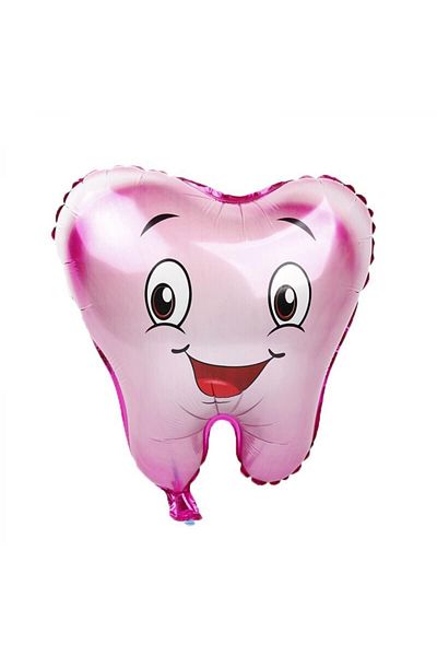 Partimarka Tooth Shaped Foil Balloon Pink