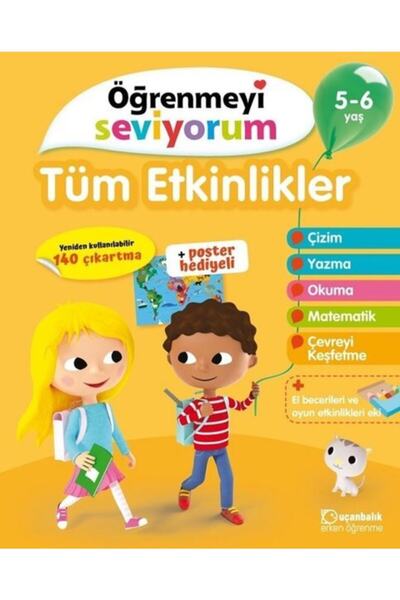 Uçanbalık Yayıncılık Tüm Etkinlikler - Öğrenmeyi Seviyorum 5-6 Yaş - Uçanbalı...