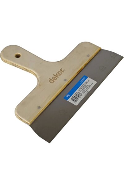 Dekor Ağaç Saplı Eğri Ispatula