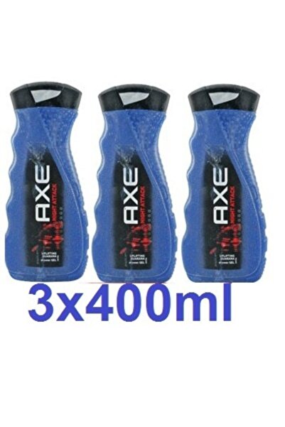 Axe Night Attack Uplifting Guarana Shower Gel Duş Jeli 3x400ml 1200ml