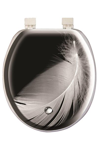 Softy Classic Desenli Yumuşak Klozet Kapağı Beyaz