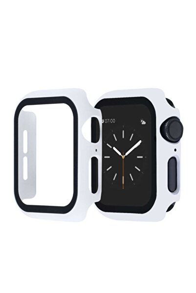 Apple Watch Series 2 3 4 5 6 Se 44mm Case And Screen Protector 360 Full Protection Gard White