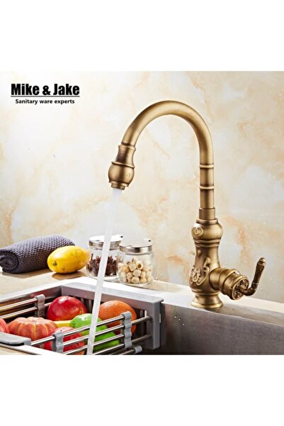 OEM Mutfak Evye Banyo Lavabo Bataryası Antik Yeni Ürün İşlemeli Kol 7 Yıl Gar...