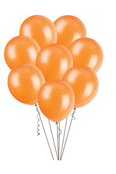 Partimarka بالونات الحفلات باللون البرتقالي المعدني
