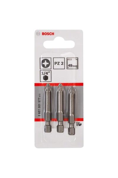 Bosch Bits Uç Extrahard Pz2 49 Mm 3lü