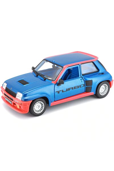 Burago Renault 5 Turbo 1982 Model Klasik Araba 1/24 Ölçek - Mavi