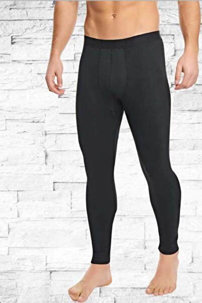 Tutku Men's Black Thermal Underwear Bottom