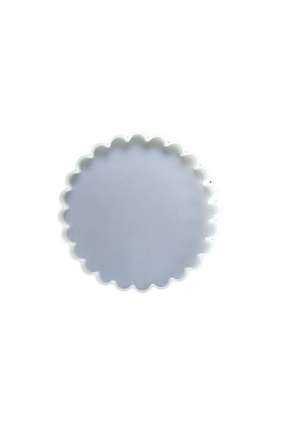 TT Tahtakale Toptancıları 18 cm Epoxy Silicone Cup Plate - Wavy and Stand 231